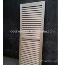 China fornecedor pintura única porta persiana lowes porta de madeira de pinho